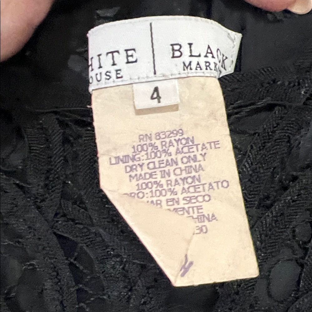 White House Black Market Black Midi Dress - Picture 2 of 10